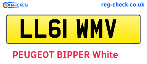 LL61WMV are the vehicle registration plates.
