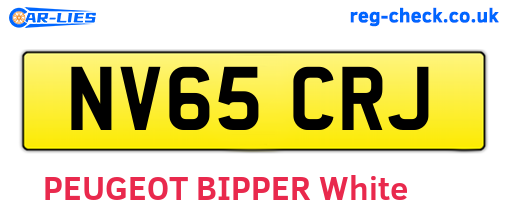 NV65CRJ are the vehicle registration plates.