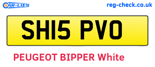 SH15PVO are the vehicle registration plates.