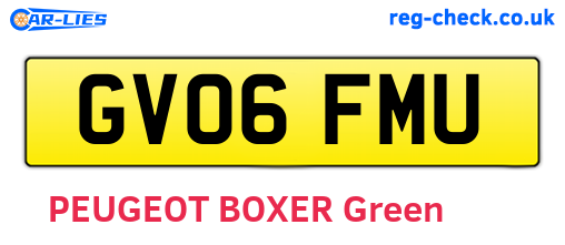 GV06FMU are the vehicle registration plates.