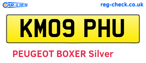 KM09PHU are the vehicle registration plates.