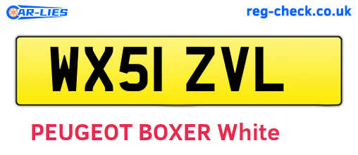 WX51ZVL are the vehicle registration plates.