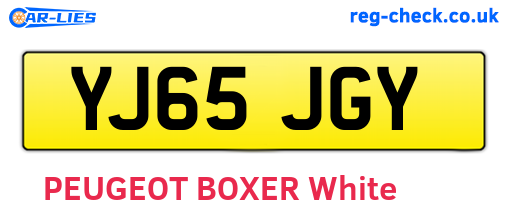 YJ65JGY are the vehicle registration plates.