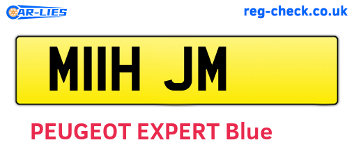 M11HJM are the vehicle registration plates.