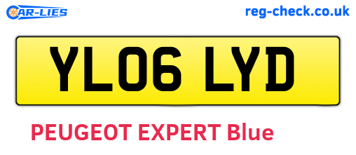 YL06LYD are the vehicle registration plates.