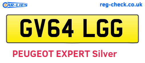 GV64LGG are the vehicle registration plates.