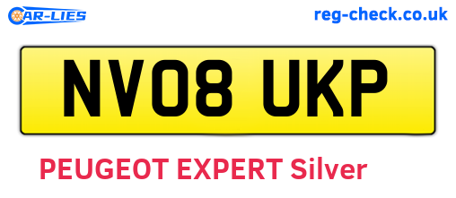 NV08UKP are the vehicle registration plates.