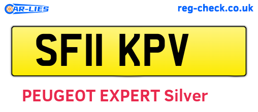 SF11KPV are the vehicle registration plates.