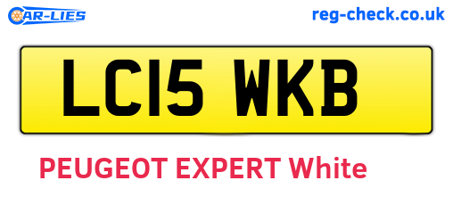 LC15WKB are the vehicle registration plates.
