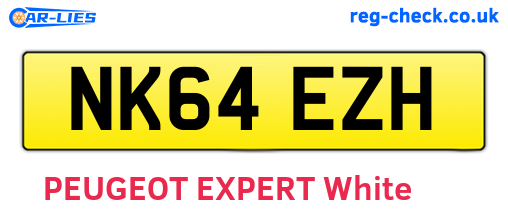 NK64EZH are the vehicle registration plates.