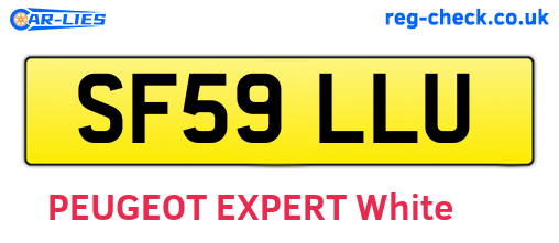 SF59LLU are the vehicle registration plates.