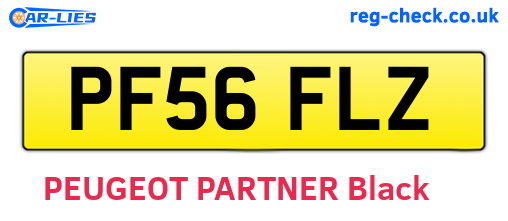 PF56FLZ are the vehicle registration plates.