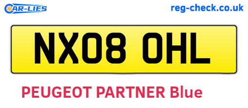 NX08OHL are the vehicle registration plates.