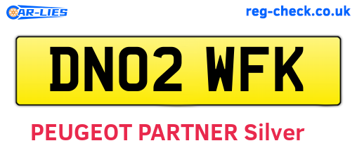 DN02WFK are the vehicle registration plates.