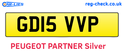 GD15VVP are the vehicle registration plates.