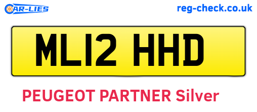 ML12HHD are the vehicle registration plates.