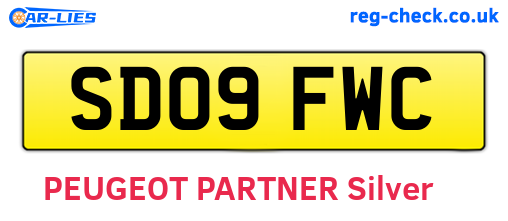 SD09FWC are the vehicle registration plates.