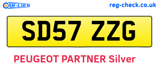 SD57ZZG are the vehicle registration plates.