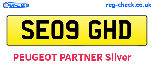 SE09GHD are the vehicle registration plates.