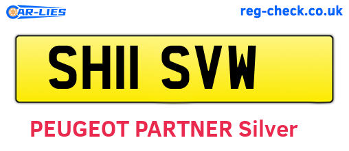 SH11SVW are the vehicle registration plates.