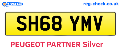 SH68YMV are the vehicle registration plates.