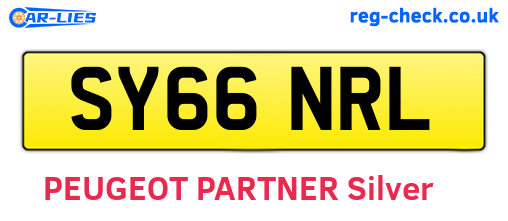 SY66NRL are the vehicle registration plates.