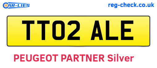 TT02ALE are the vehicle registration plates.