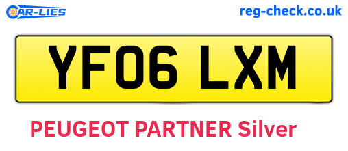 YF06LXM are the vehicle registration plates.