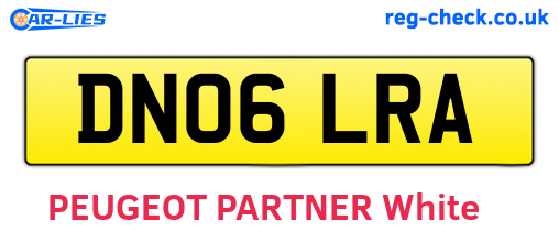DN06LRA are the vehicle registration plates.