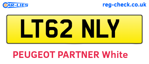 LT62NLY are the vehicle registration plates.