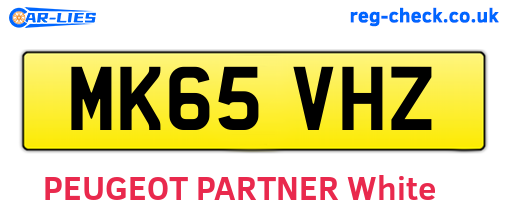 MK65VHZ are the vehicle registration plates.
