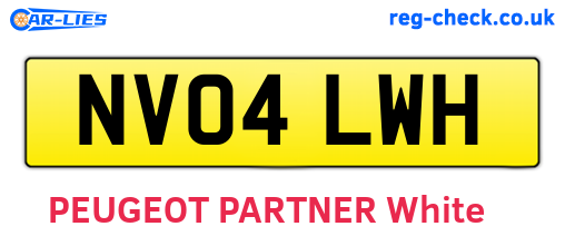 NV04LWH are the vehicle registration plates.
