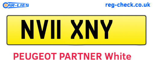 NV11XNY are the vehicle registration plates.