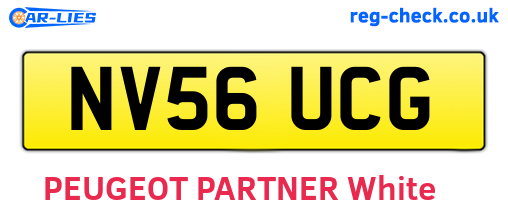 NV56UCG are the vehicle registration plates.
