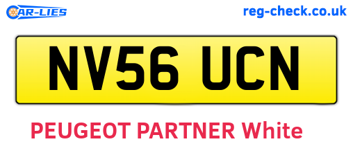 NV56UCN are the vehicle registration plates.