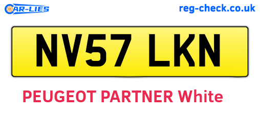 NV57LKN are the vehicle registration plates.
