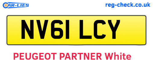 NV61LCY are the vehicle registration plates.
