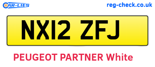 NX12ZFJ are the vehicle registration plates.