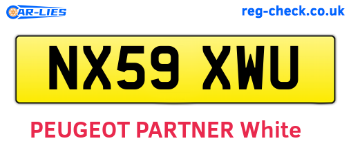 NX59XWU are the vehicle registration plates.