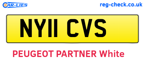 NY11CVS are the vehicle registration plates.