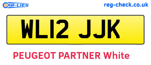 WL12JJK are the vehicle registration plates.
