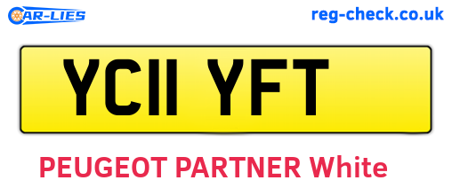 YC11YFT are the vehicle registration plates.