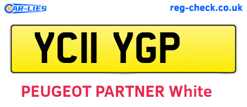 YC11YGP are the vehicle registration plates.