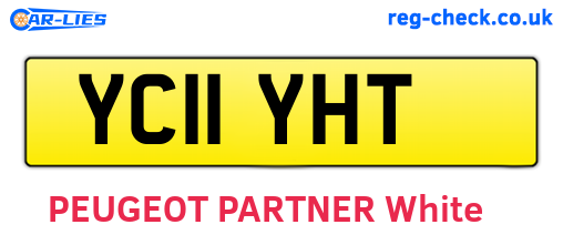 YC11YHT are the vehicle registration plates.