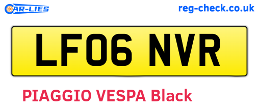 LF06NVR are the vehicle registration plates.