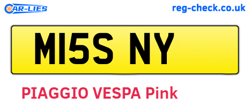 M15SNY are the vehicle registration plates.