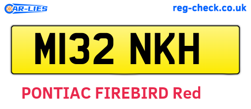 M132NKH are the vehicle registration plates.