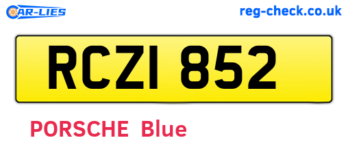 RCZ1852 are the vehicle registration plates.