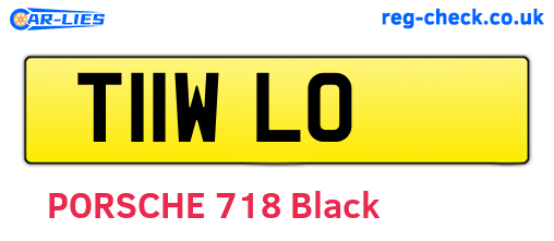 T11WLO are the vehicle registration plates.