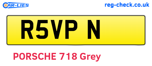 R5VPN are the vehicle registration plates.